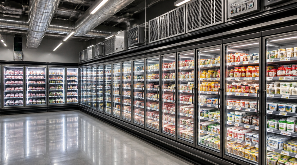 Vitrinas refrigeradas comerciales con sistema de frío industrial revisado en Barcelona